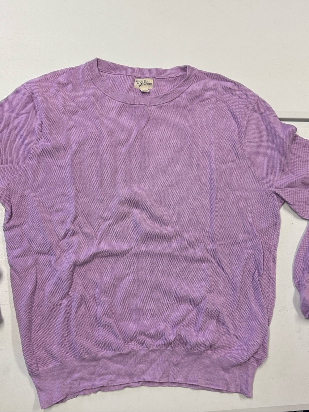 J. Crew Men's Lavender Crewneck Sweater